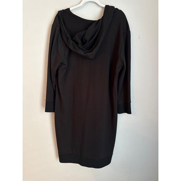 MK MICHAEL KORS Hoodie Sweater Dress Black - Picture 5 of 7